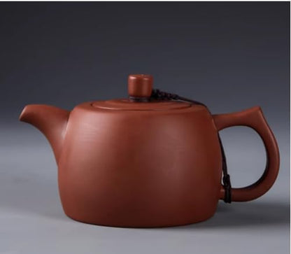 WEOPYCJ Xishi Teapot,Chinese Yixing Small Zisha Tea Pot,Handmade Pottery Mud Kungfu Zini Purple Clay Teapot,Suit Tieguanyin Puer Tea Pot Tea Table Decoration (Zini&6.7oz&200ml)