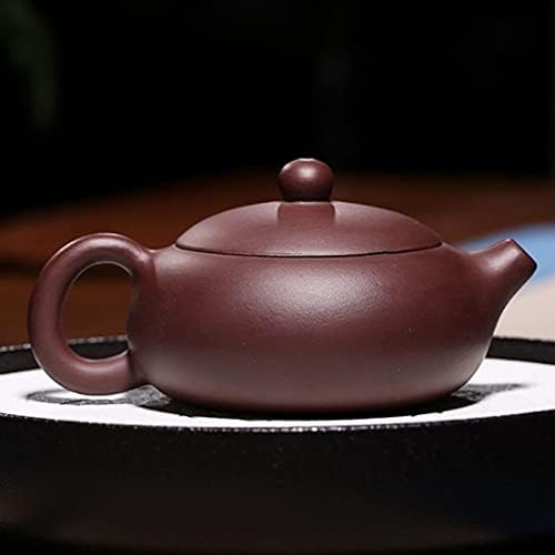 Teapot Zisha Teapot Chinese Teapot Purple Clay Filter Xishi Pot Raw Ore Purple Mud Handmade Household Health Beauty Kettle Authentic 150ml Pottery Teapot