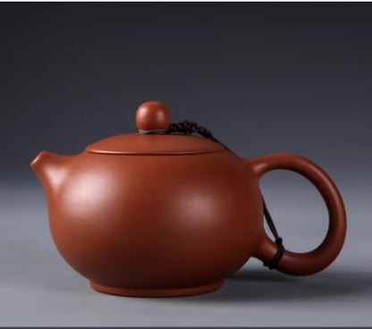 WEOPYCJ Xishi Teapot,Chinese Yixing Small Zisha Tea Pot,Handmade Pottery Mud Kungfu Zini Purple Clay Teapot,Suit Tieguanyin Puer Tea Pot Tea Table Decoration (Zini&6.7oz&200ml)
