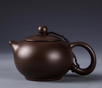 WEOPYCJ Xishi Teapot,Chinese Yixing Small Zisha Tea Pot,Handmade Pottery Mud Kungfu Zini Purple Clay Teapot,Suit Tieguanyin Puer Tea Pot Tea Table Decoration (Zini&6.7oz&200ml)