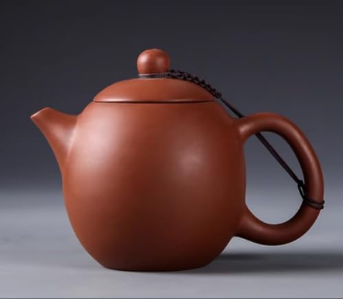 WEOPYCJ Xishi Teapot,Chinese Yixing Small Zisha Tea Pot,Handmade Pottery Mud Kungfu Zini Purple Clay Teapot,Suit Tieguanyin Puer Tea Pot Tea Table Decoration (Zini&6.7oz&200ml)