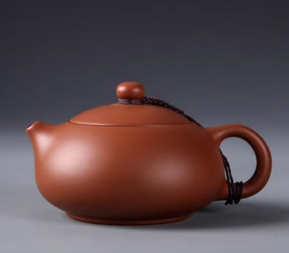 WEOPYCJ Xishi Teapot,Chinese Yixing Small Zisha Tea Pot,Handmade Pottery Mud Kungfu Zini Purple Clay Teapot,Suit Tieguanyin Puer Tea Pot Tea Table Decoration (Zini&6.7oz&200ml)