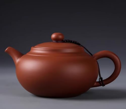 WEOPYCJ Xishi Teapot,Chinese Yixing Small Zisha Tea Pot,Handmade Pottery Mud Kungfu Zini Purple Clay Teapot,Suit Tieguanyin Puer Tea Pot Tea Table Decoration (Zini&6.7oz&200ml)
