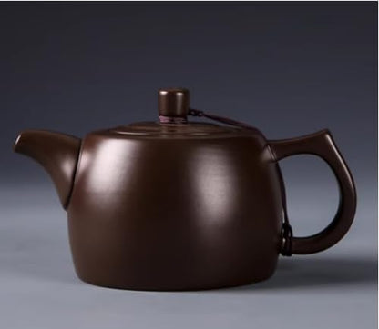 WEOPYCJ Xishi Teapot,Chinese Yixing Small Zisha Tea Pot,Handmade Pottery Mud Kungfu Zini Purple Clay Teapot,Suit Tieguanyin Puer Tea Pot Tea Table Decoration (Zini&6.7oz&200ml)