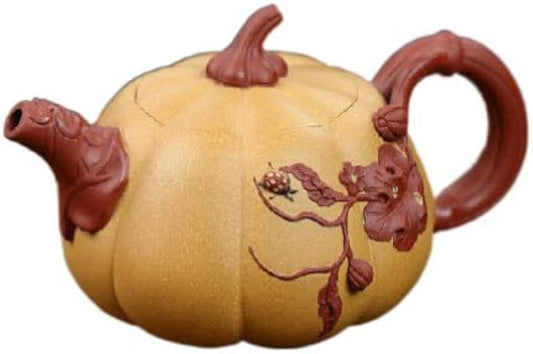 250ml Zisha Teapot Hand Carved Gourd Shape Chinese Original Tea Set Handmade Personalized Gift