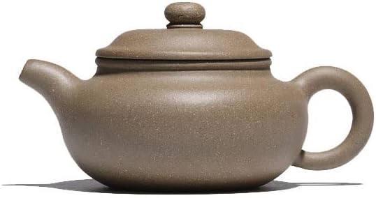 Teapot Chinese Gongfu Genuine Black Clay Zisha 10oz Classics Fanggu Pot Infusers Tea (Zini purple clay)