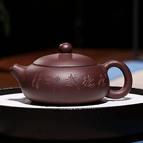 Teapot Zisha Teapot Chinese Teapot Purple Clay Filter Xishi Pot Raw Ore Purple Mud Handmade Household Health Beauty Kettle Authentic 150ml Pottery Teapot