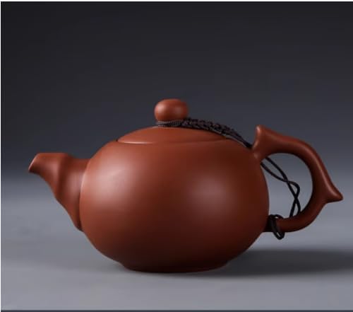 WEOPYCJ Xishi Teapot,Chinese Yixing Small Zisha Tea Pot,Handmade Pottery Mud Kungfu Zini Purple Clay Teapot,Suit Tieguanyin Puer Tea Pot Tea Table Decoration (Zini&6.7oz&200ml)