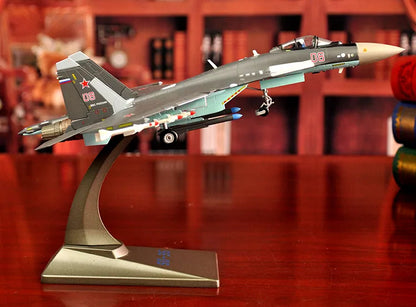 32 CM long Military enthusiast # 1:72 Russia air force modern Simulated aircraft SU-35 Fighter battleplane alloy Model statue