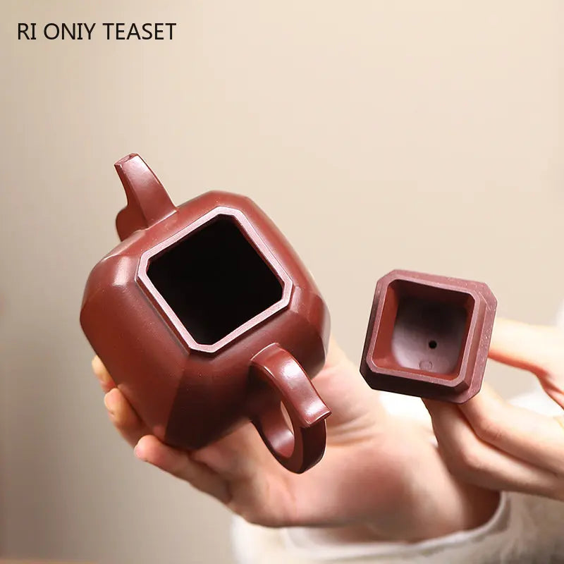 320ml Chinese Yixing Large Capacity Purple Clay Teapots Famous Handmade Tea Pot Raw Ore Purple Mud Kettle High-end Zisha Tea Set