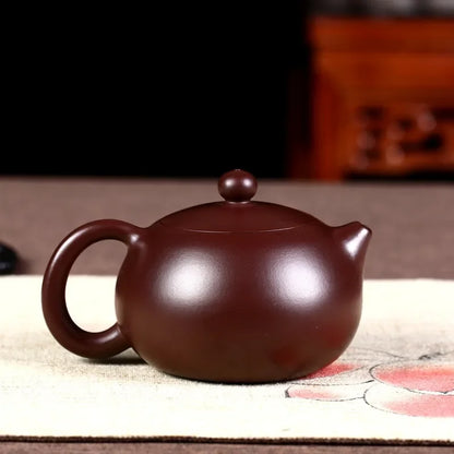 320ml Chinese Yixing Large Capacity Purple Clay Teapots Raw Ore Zhu Mud Handmade Xishi Tea Pot Home Zisha Kettle Tea Set Teaware