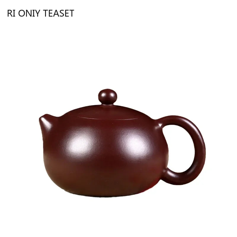 320ml Chinese Yixing Large Capacity Purple Clay Teapots Raw Ore Zhu Mud Handmade Xishi Tea Pot Home Zisha Kettle Tea Set Teaware