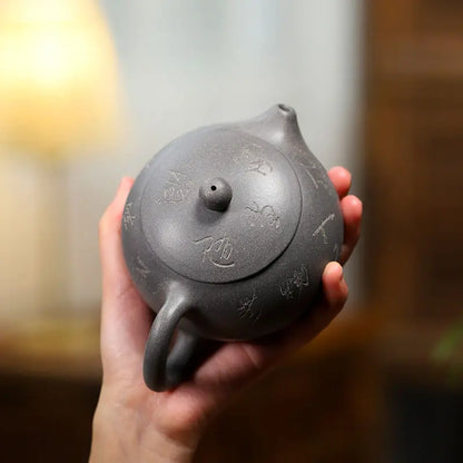 320ml Chinese Yixing Purple Clay Pot Handmade Brewing Teapot Household  Kung Fu Tea Set