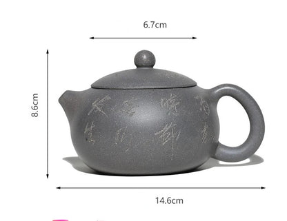 320ml Chinese Yixing Purple Clay Pot Handmade Brewing Teapot Household  Kung Fu Tea Set