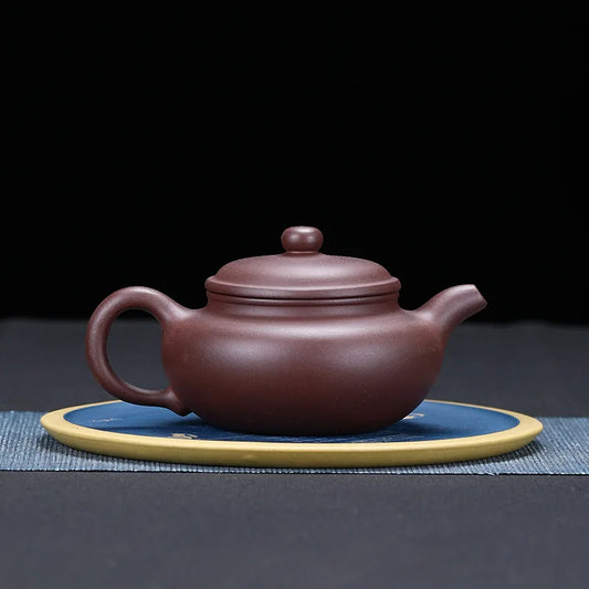 325ml High-end Yixing Purple Clay Teapot Famous Handmade Tea Pot Raw Ore Eggplant Skin Purple Mud Kettle Chinese Zisha Tea Set