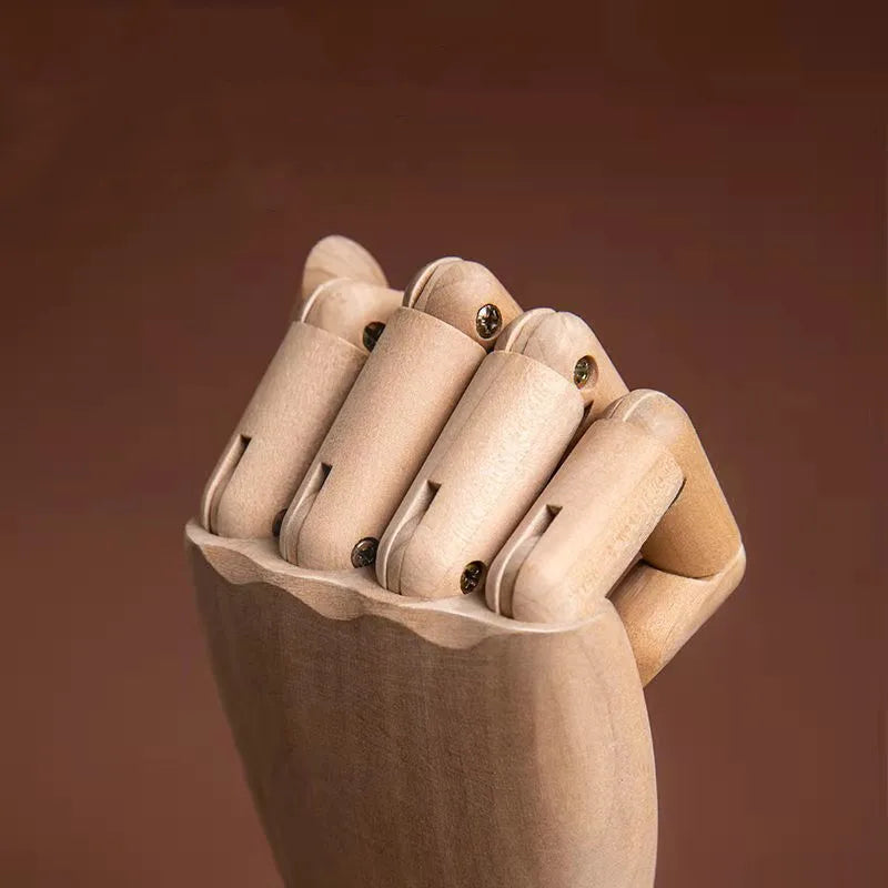 32CM figure statue Nordic Wooden hand ornaments modeling decoration creative retro home desktop decoration maison