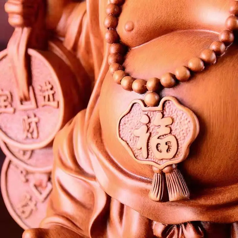 32cm Resin feng shui smiling Buddha statues Maitreya arts and crafts home decoration accessories Buddha hall supplies home decor