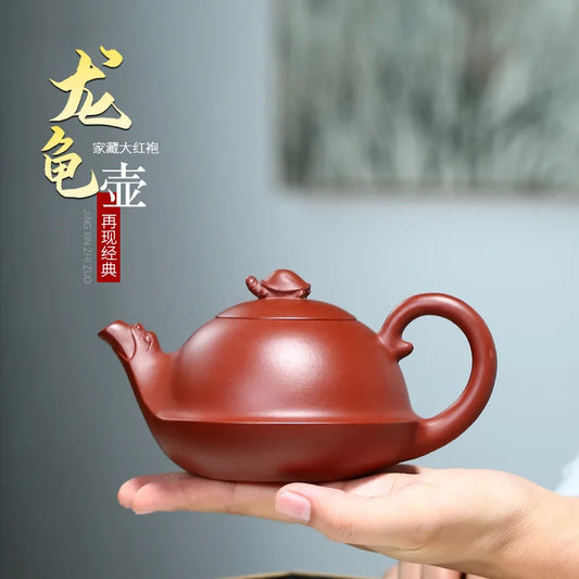 330cc Yixing Original Mine Purple Clay Teapot dragon turtle Pot Famous Pure Hand-made Teapots Drinkware