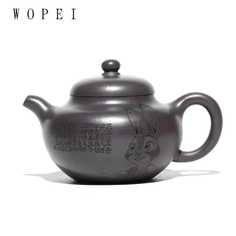 330ml Yixing High-end Purple Clay Teapot Famous Handmade Tea Pot Raw Ore Azure Mud Kettle Chinese Zisha Tea Set Collection