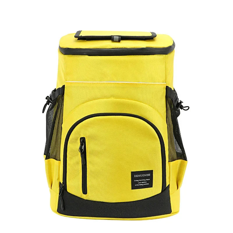 33L Large Lunch Bags Food Box Travel Backpack for Men Outdoor Double Shoulder Leak Proof Lightweight Insulation Cooler Bag Beer