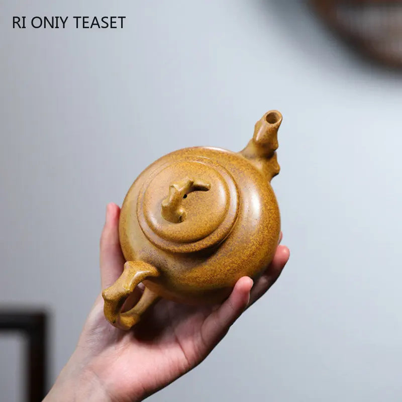 340ml Yixing Large Capacity Purple Clay Teapot Famous Artists Handmade Plum Blossom Tea Pot Kettle Chinese Zisha Tea Set Teaware