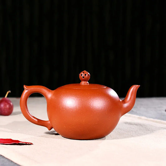 340ml Yixing Zisha Teapot Authentic Famous Handmade Purple Clay Zhu Mud Foyuan Bead Tea Pot Kung Fu Tea Kettle Free Shipping