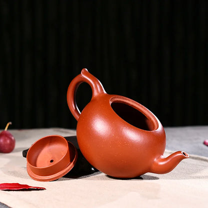 340ml Yixing Zisha Teapot Authentic Famous Handmade Purple Clay Zhu Mud Foyuan Bead Tea Pot Kung Fu Tea Kettle Free Shipping