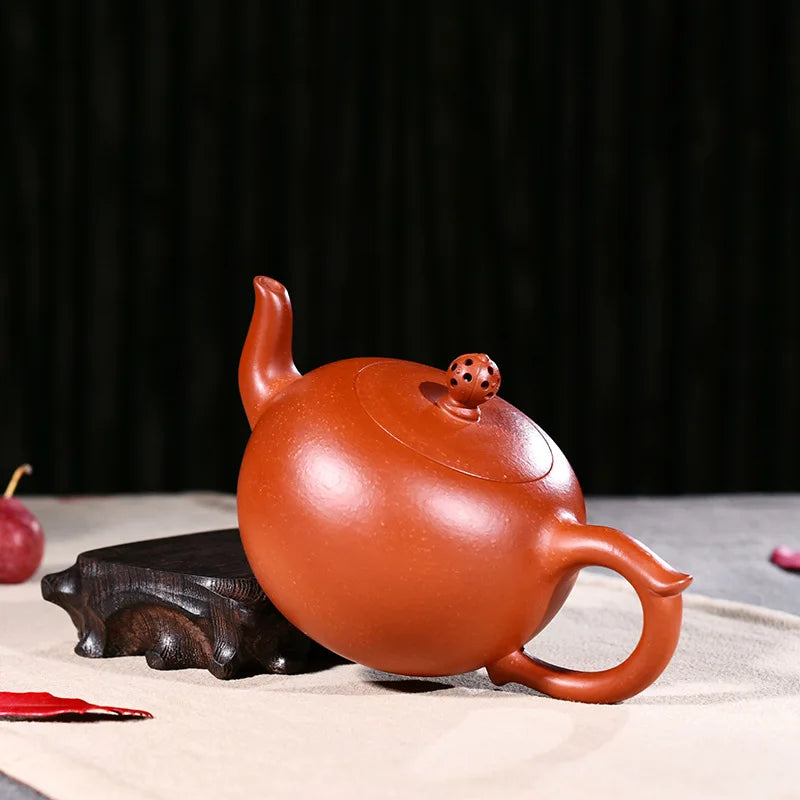340ml Yixing Zisha Teapot Authentic Famous Handmade Purple Clay Zhu Mud Foyuan Bead Tea Pot Kung Fu Tea Kettle Free Shipping