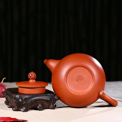340ml Yixing Zisha Teapot Authentic Famous Handmade Purple Clay Zhu Mud Foyuan Bead Tea Pot Kung Fu Tea Kettle Free Shipping