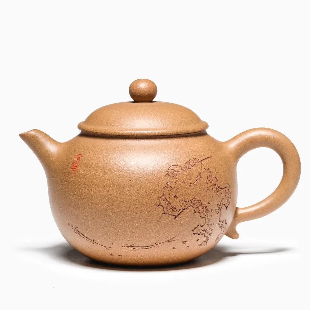 340ml Zisha Tea pot famous master pure manual purple sand teapot Yixing original ore genuine tea pot Kung Fu tea kettle tea gift
