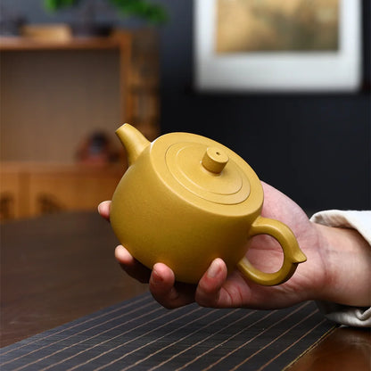 350cc Classic Yixing Purple Clay Teapot Handmade Section Mud Pot Zisha Filter Beauty Kettle Chinese Tea Set Accessories