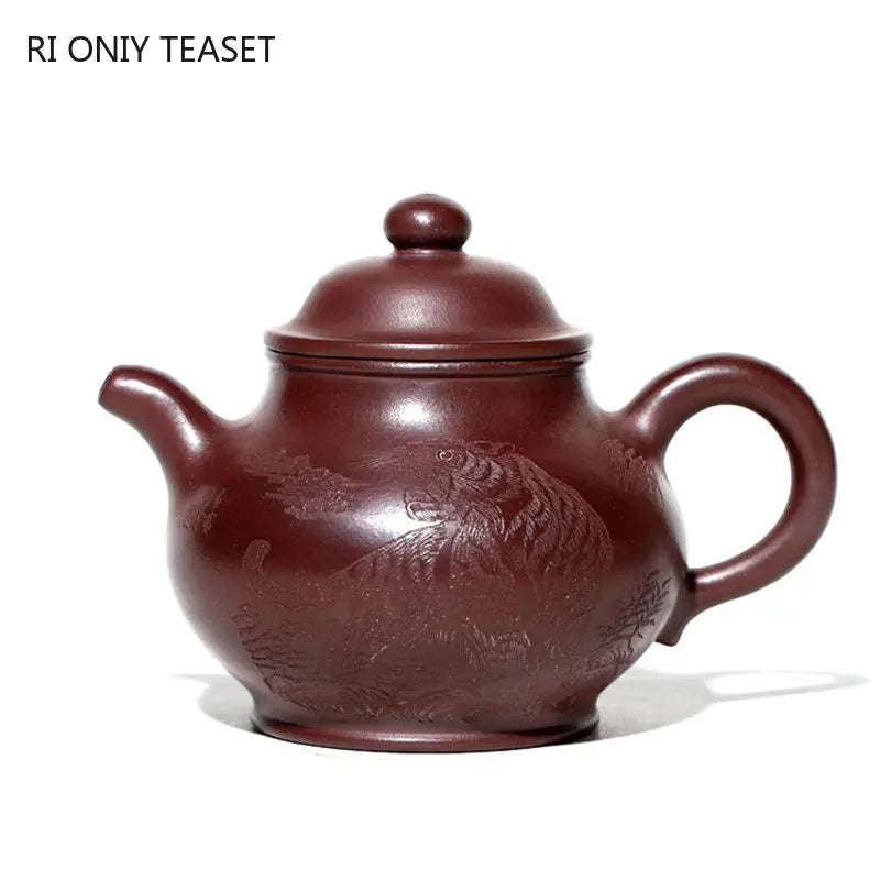 350ml Chinese Yixing Purple Clay Teapots Large Capacity Famous Artists Handmade Tea Pot Raw Ore Beauty Kettle Zisha Tea Set