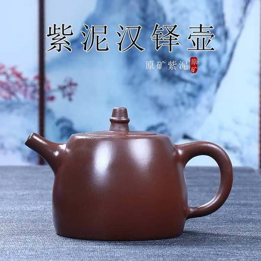 350ml Hand-painted Yixing Purple Clay Teapot Ball Hole Filter Beauty Kettle Chinese Zisha Tea Set Tradition Custom Tea Pot Gifts