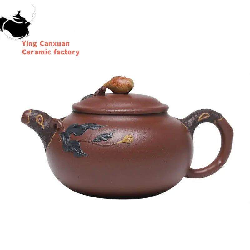 350ml High-end Yixing Purple Clay Teapot Master Handmade Tea Pot Large Capacity Kettle Chinese Zisha Tea Set Collection Gifts