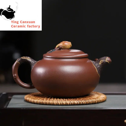 350ml High-end Yixing Purple Clay Teapot Master Handmade Tea Pot Large Capacity Kettle Chinese Zisha Tea Set Collection Gifts