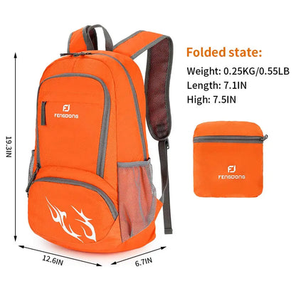 35L Lightweight Foldable Waterproof Packable Travel Small Hiking Backpack Daypack for men women