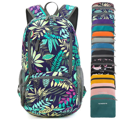 35L Lightweight Foldable Waterproof Packable Travel Small Hiking Backpack Daypack for men women
