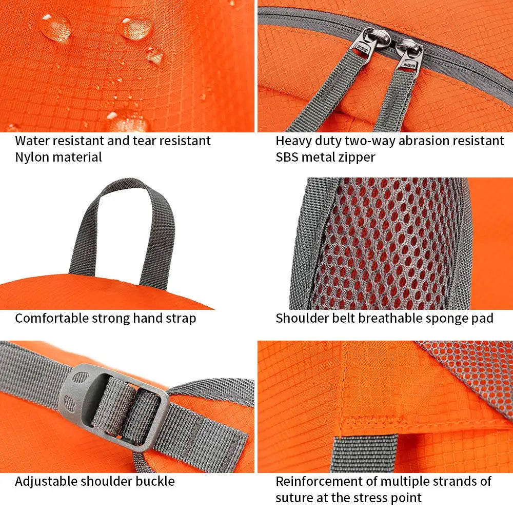 35L Lightweight Foldable Waterproof Packable Travel Small Hiking Backpack Daypack for men women