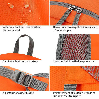 35L Lightweight Foldable Waterproof Packable Travel Small Hiking Backpack Daypack for men women