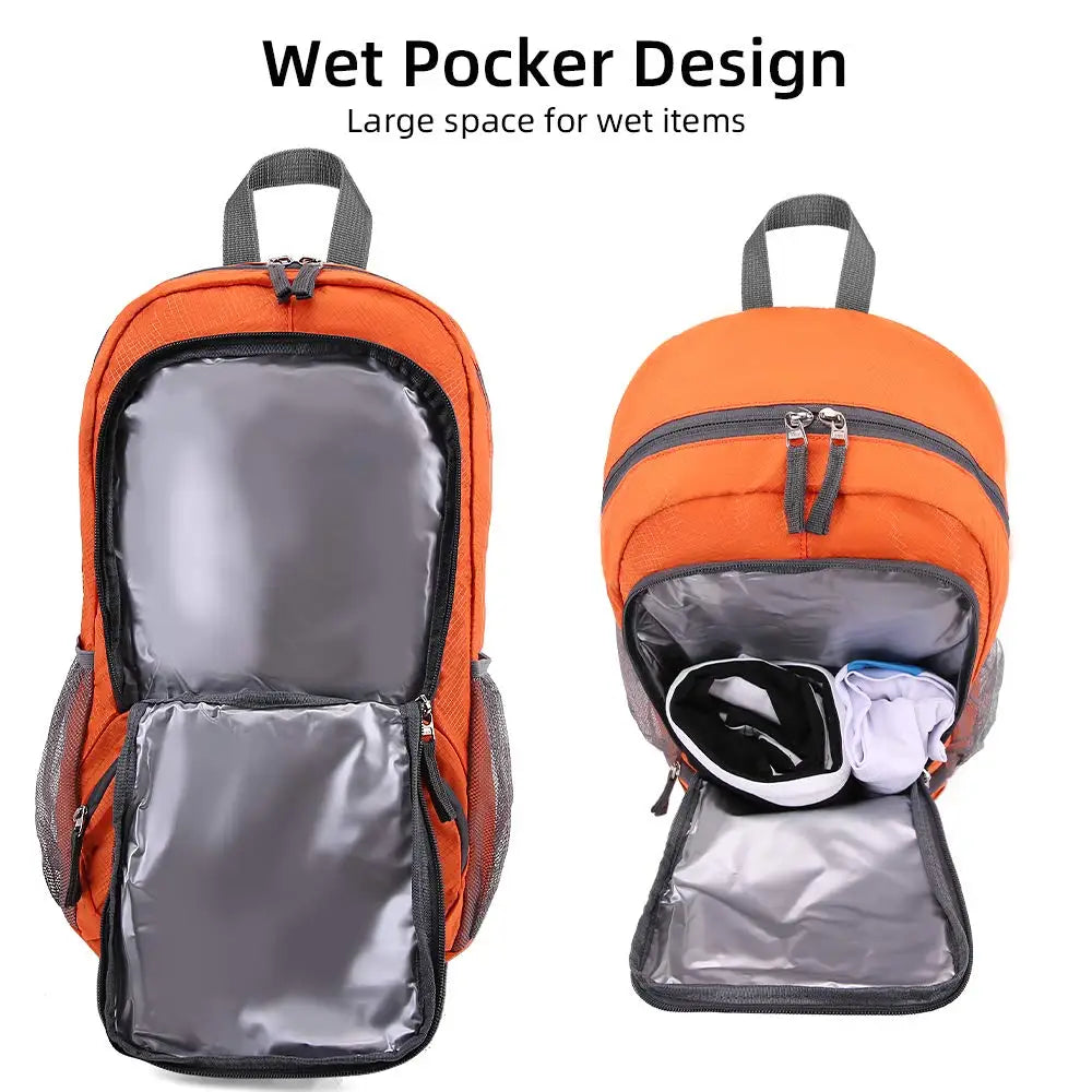35L Lightweight Foldable Waterproof Packable Travel Small Hiking Backpack Daypack for men women