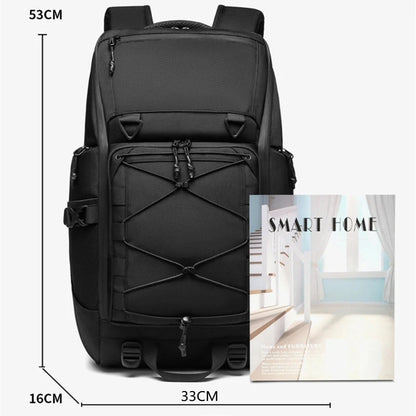 35L Travel Backpack For Men Nylon Bag Outdoor Waterproof 17.3 inch Laptop Backpack Multi-function Large Capacity Hiking Backpack