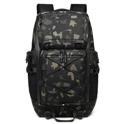 35L Travel Backpack For Men Nylon Bag Outdoor Waterproof 17.3 inch Laptop Backpack Multi-function Large Capacity Hiking Backpack