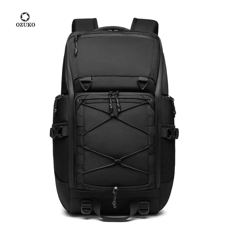 35L Travel Backpack For Men Nylon Bag Outdoor Waterproof 17.3 inch Laptop Backpack Multi-function Large Capacity Hiking Backpack
