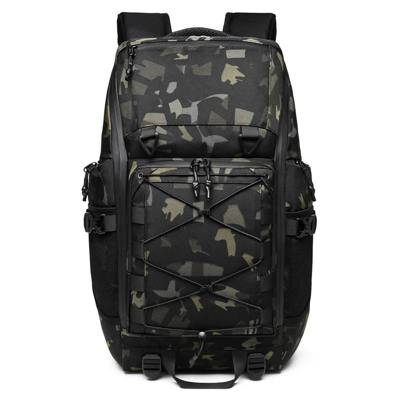 35L Travel Backpack For Men Nylon Bag Outdoor Waterproof 17.3 inch Laptop Backpack Multi-function Large Capacity Hiking Backpack