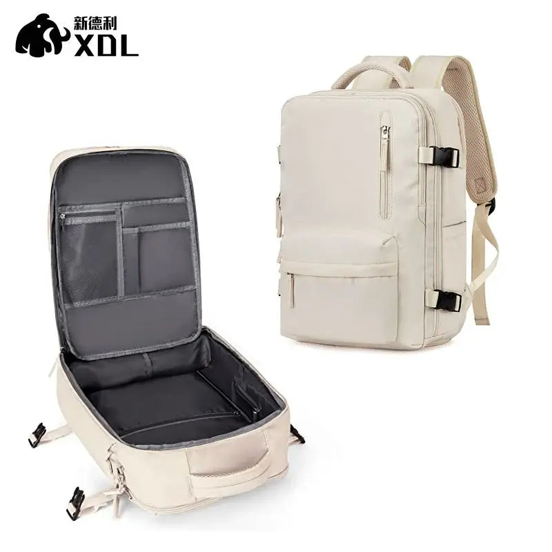 35L Travel Backpack Laptop Bag Schoolbag Multifunctional USB Charging Mochila Waterproof Luggage Shoulder Bags with Shoes Pocket
