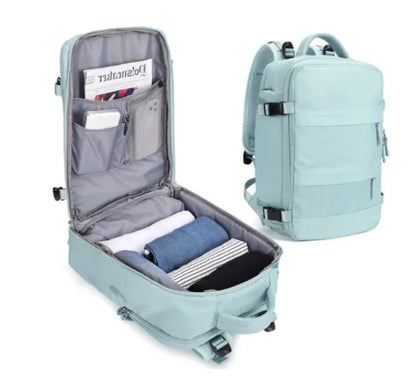 35L Travel Bag Multifunctional Backpack Shoulder Bags Women Waterproof USB Charging Laptop Backpack mochilas with Shoes Pocket