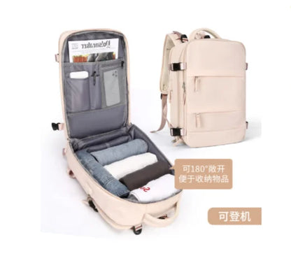 35L Travel Bag Multifunctional Backpack Shoulder Bags Women Waterproof USB Charging Laptop Backpack mochilas with Shoes Pocket