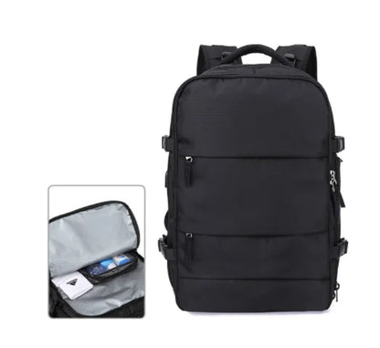 35L Travel Bag Multifunctional Backpack Shoulder Bags Women Waterproof USB Charging Laptop Backpack mochilas with Shoes Pocket
