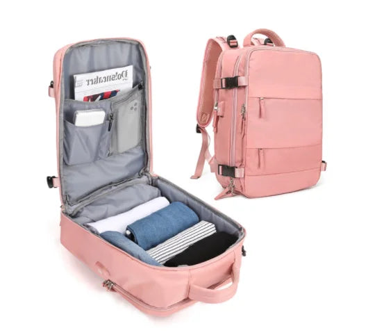35L Travel Bag Multifunctional Backpack Shoulder Bags Women Waterproof USB Charging Laptop Backpack mochilas with Shoes Pocket