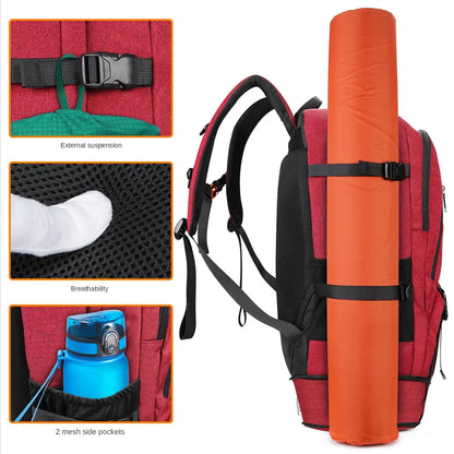 35L Unisex Men Large Capacity Outdoor with LuminousTravel Pack Sports Trekking Hiking Climbing Backpack for Male